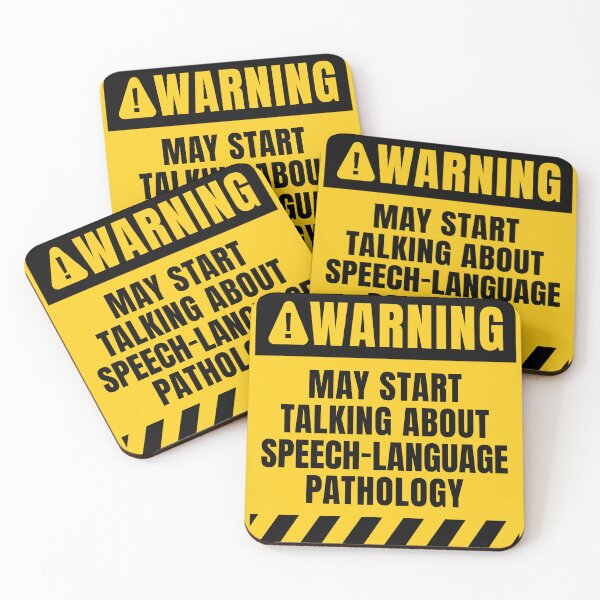 Item preview, Speech Language Pathology Warning Sign designed and sold by MaryAller.