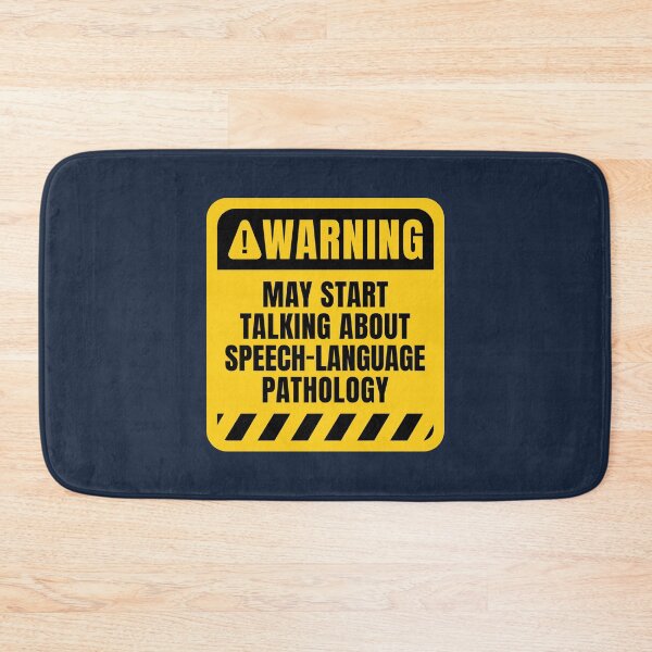 Item preview, Speech Language Pathology Warning Sign designed and sold by MaryAller.