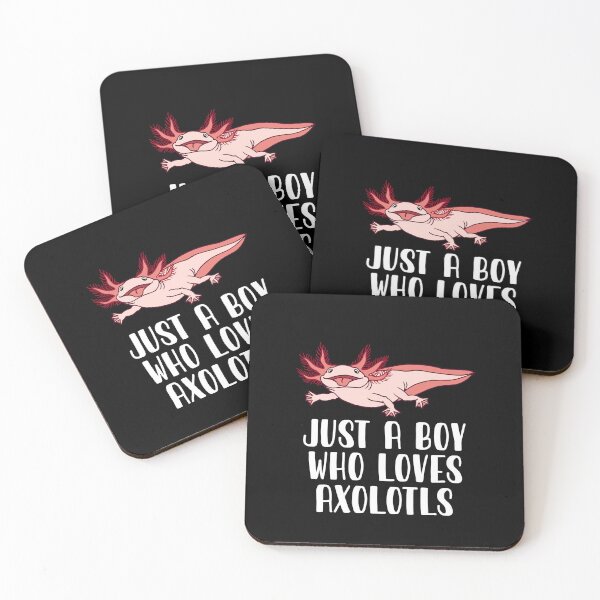 Item preview, Just A Boy Who Loves Axolotls  designed and sold by CosmoKitsch.