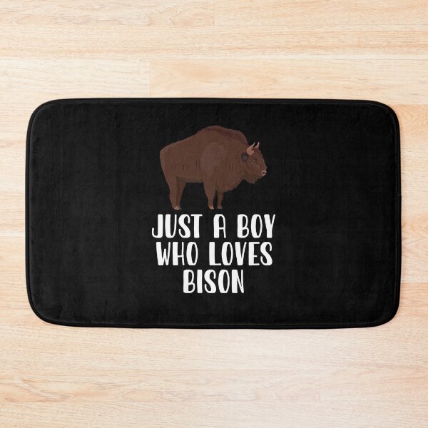Item preview, Just A Boy Who Loves Bison  designed and sold by CosmoKitsch.