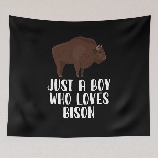 Item preview, Just A Boy Who Loves Bison  designed and sold by CosmoKitsch.