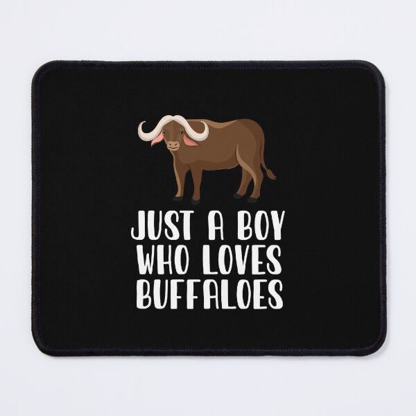 Item preview, Just A Boy Who Loves Buffaloes  designed and sold by CosmoKitsch.