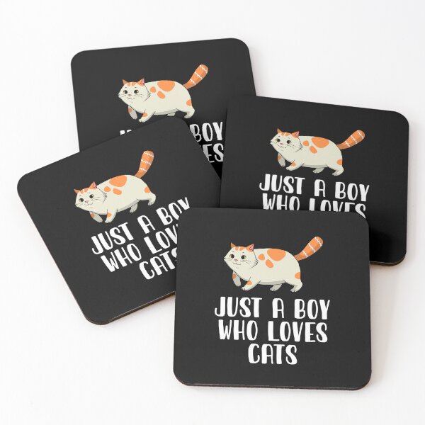Item preview, Just A Boy Who Loves Cats  designed and sold by CosmoKitsch.