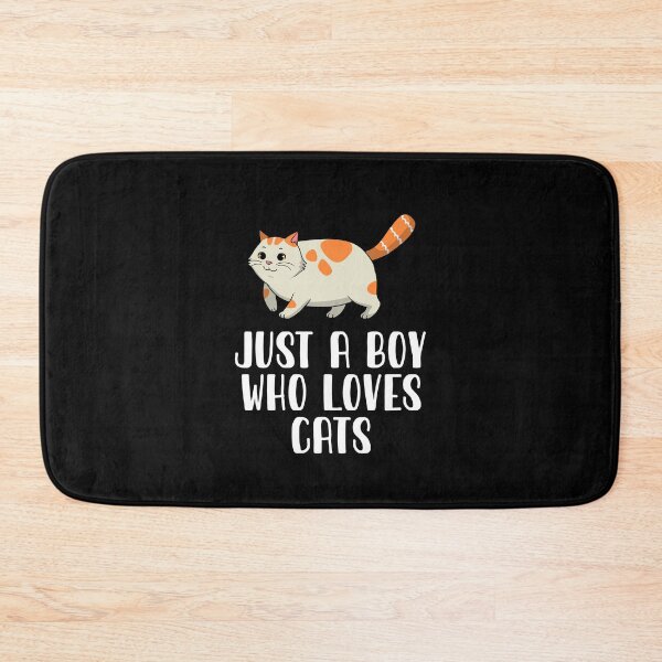 Item preview, Just A Boy Who Loves Cats  designed and sold by CosmoKitsch.