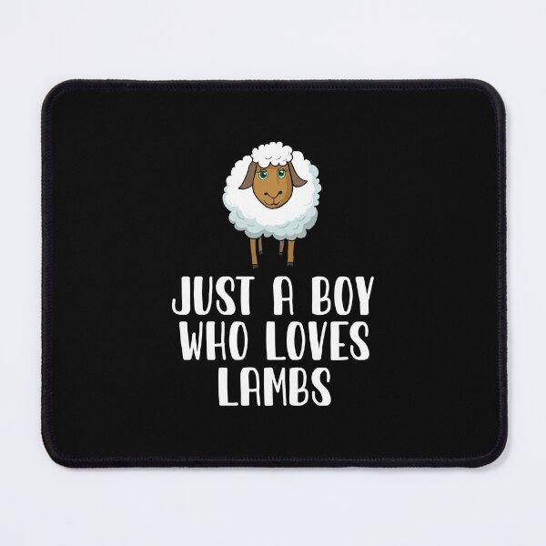 Item preview, Just A Boy Who Loves Lambs  designed and sold by CosmoKitsch.