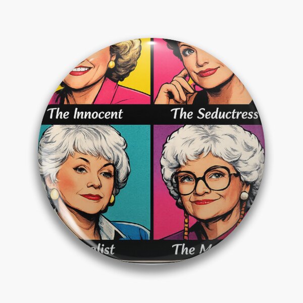 Item preview, Golden Girls Archetypes Poster | Pop Art Retro Grid | Vintage TV Aesthetic Wall Art designed and sold by TheYankeeDoodlesArt.