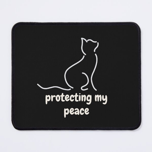 Item preview, Protecting My Peace Cat Design designed and sold by AdicretorDesign.