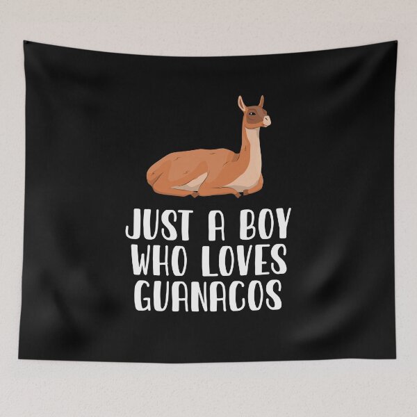 Item preview, Just A Boy Who Loves Guanacos  designed and sold by CosmoKitsch.