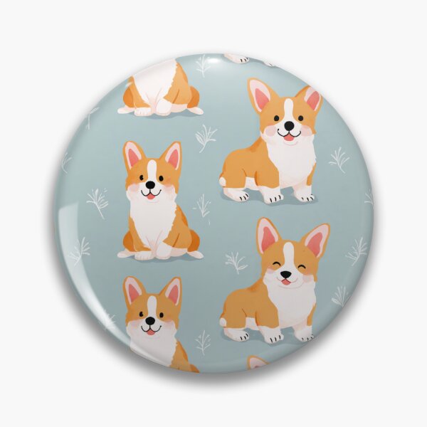 Item preview, Cute Corgi Dog Puppy Pattern Pet Lover Design designed and sold by NicolasGlowArt.