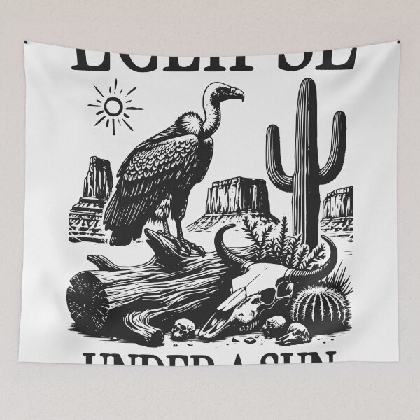 Item preview, Vulture Desert Vintage Shirt, Skull Cactus Western Landscape, Dark Nature Engraving Art, Gothic Desert Aesthetic designed and sold by TeeVerse27.