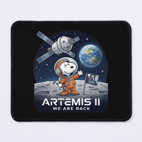 Artikelvorschau, Artemis II-Shirt, Snoopy-Reise um den Mond-T-Shirt, Weltraumforschungs-Shirt, Geschenk für Mondmissionsfans entworfen und verkauft von ChockletBoy.