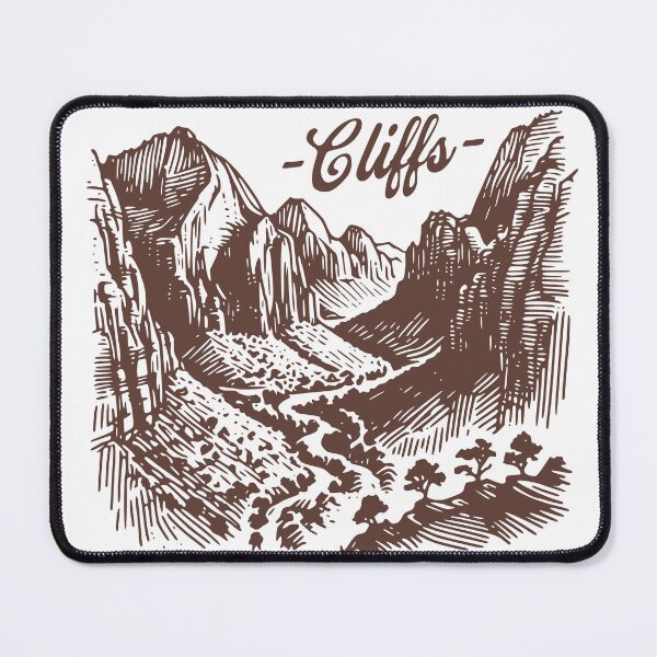 Item preview, Crimson Cliffs Vintage Landscape Shirt, Retro Canyon Art Tee, Nature Aesthetic Graphic T-Shirt, Desert Mountain Illustration Shirt designed and sold by TeeVerse27.