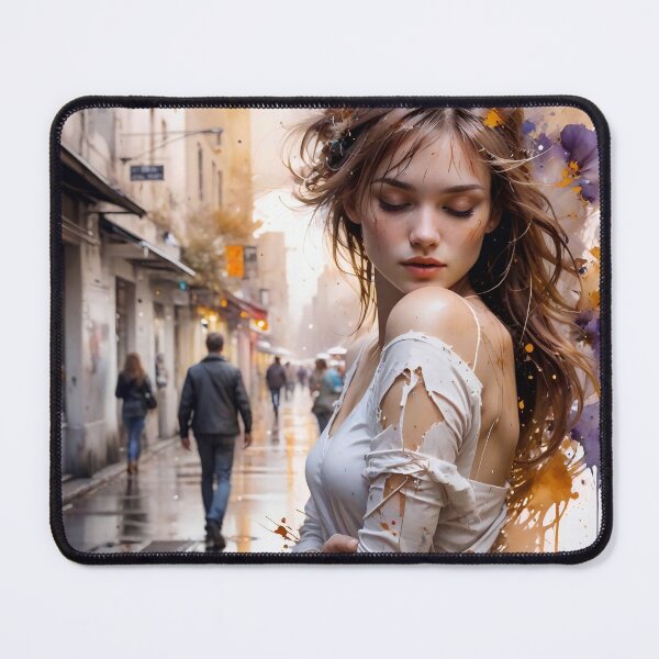 Item preview, Golden Hour Muse: Ethereal Sun-Drenched Portrait designed and sold by Serene Strokes Art.