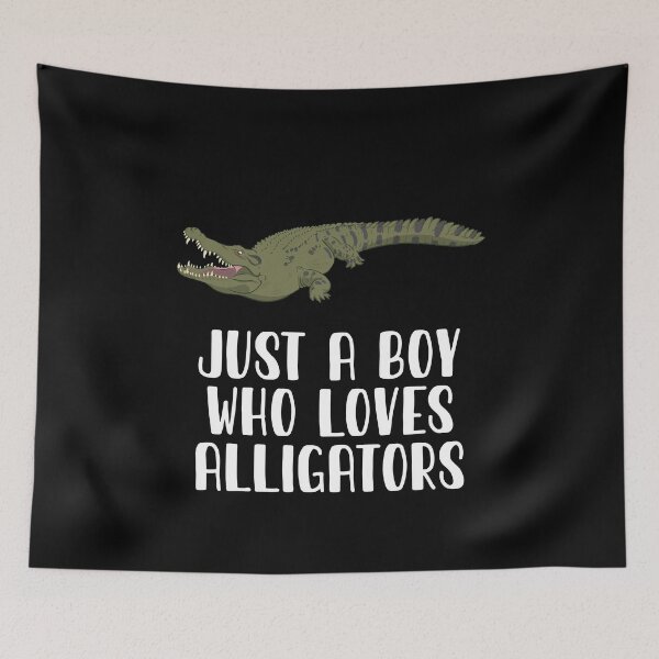 Item preview, Just A Boy Who Loves Alligators  designed and sold by CosmoKitsch.