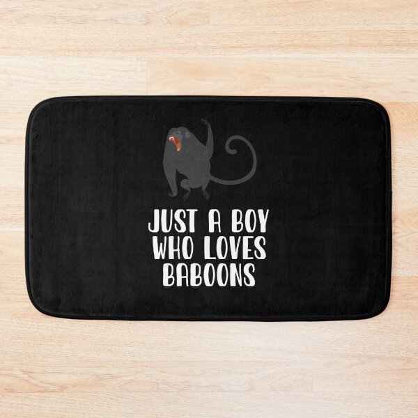 Item preview, Just A Boy Who Loves Baboons  designed and sold by CosmoKitsch.