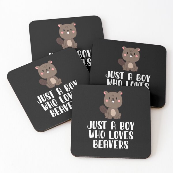 Item preview, Just A Boy Who Loves Beavers designed and sold by CosmoKitsch.