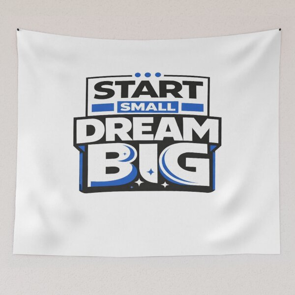 Item preview, Start Small Dream Big Motivation Badge Shirt designed and sold by Wolf Creator.