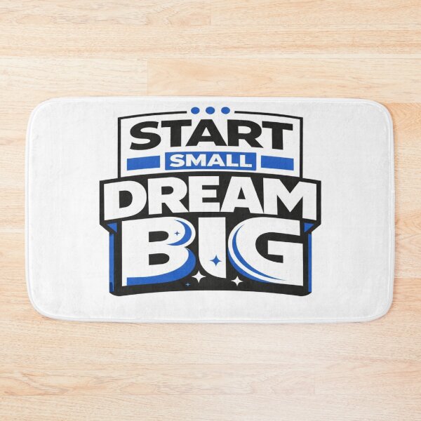 Item preview, Start Small Dream Big Motivation Badge Shirt designed and sold by Wolf Creator.