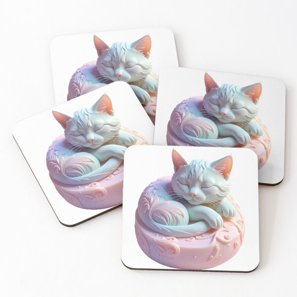 Item preview, Sleeping Cat in Teacup designed and sold by BetweenForms.