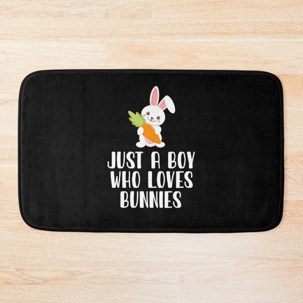 Item preview, Just A Boy Who Loves Bunnies  designed and sold by CosmoKitsch.