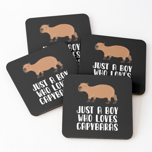 Item preview, Just A Boy Who Loves Capybaras designed and sold by CosmoKitsch.