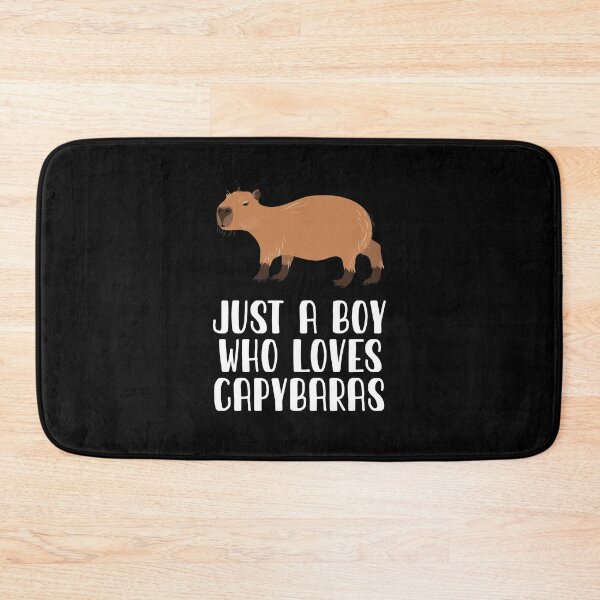 Item preview, Just A Boy Who Loves Capybaras designed and sold by CosmoKitsch.