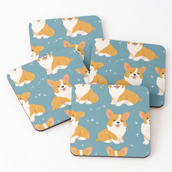 Item preview, Cute Happy Corgi Dog Puppy Pattern Pet Lover designed and sold by NicolasGlowArt.