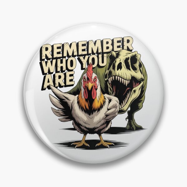 Item preview, Remember Who You Are - Motivational Chicken & T-Rex Graphic T-Shirt designed and sold by MerchlyMike.