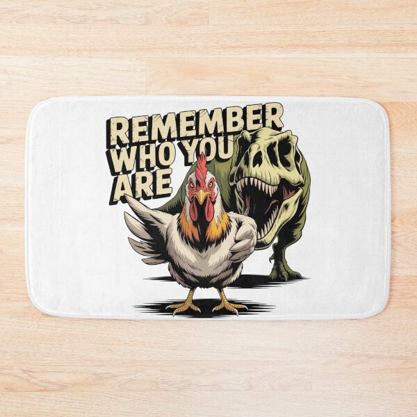 Item preview, Remember Who You Are - Motivational Chicken & T-Rex Graphic T-Shirt designed and sold by MerchlyMike.