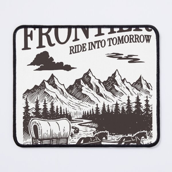 Item preview, Frontier Journey Western Shirt, Vintage Wagon Trail Tee, Cowboy Adventure Graphic T-Shirt, Rustic Mountain Landscape Shirt designed and sold by TeeVerse27.