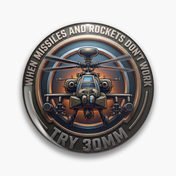 Item preview, AH-64 Apache Attack Helicopter 30mm Cannon Tactical Humor designed and sold by ArtDreams92.