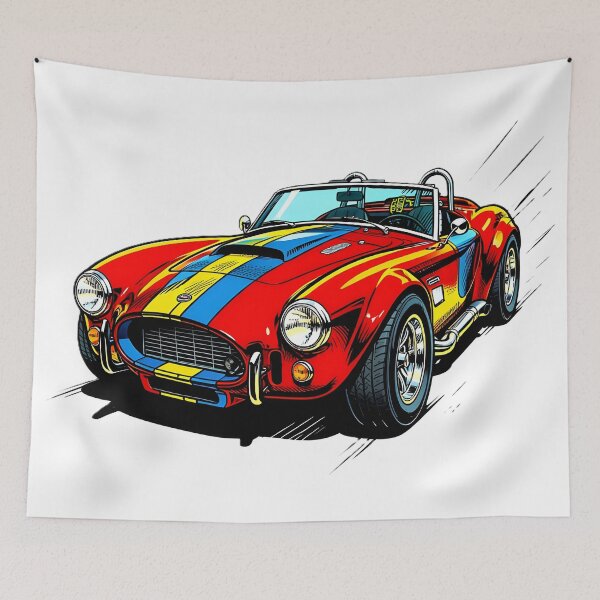 Item preview, Retro Shelby Cobra Pop Art Muscle Car Comic Style designed and sold by rgagliardi2017.