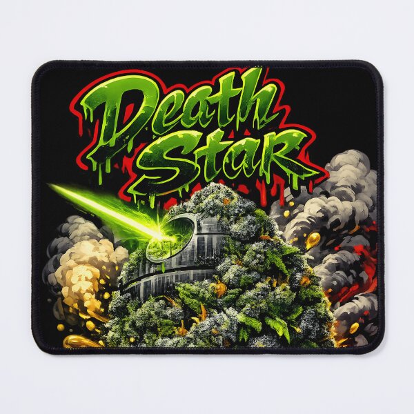 Item preview, Death Star Graffiti Print | Diesel Earthy Hybrid Strain Typography designed and sold by WAUZ.