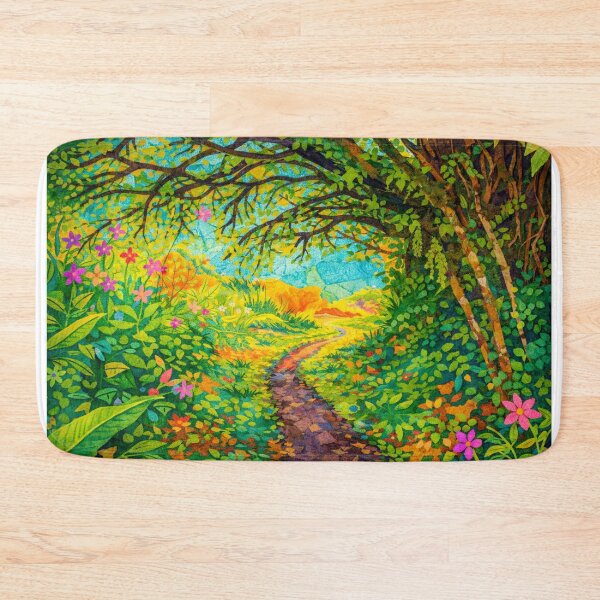 Item preview, Mystical Trails into the Wild, Papercut Collage, Mixed Media Digital Illustration designed and sold by SWSandraWechner.
