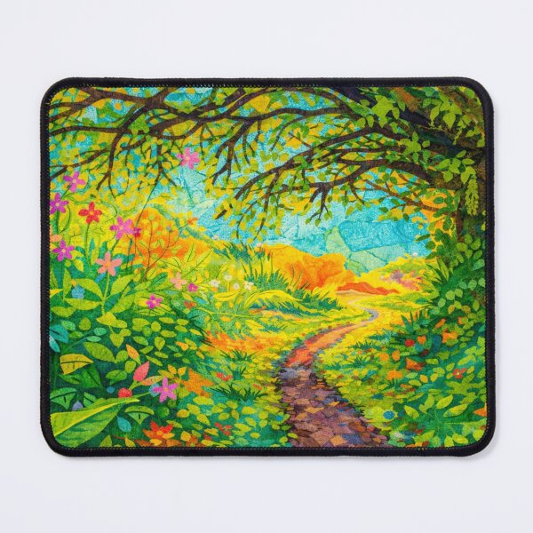 Item preview, Mystical Trails into the Wild, Papercut Collage, Mixed Media Digital Illustration designed and sold by SWSandraWechner.