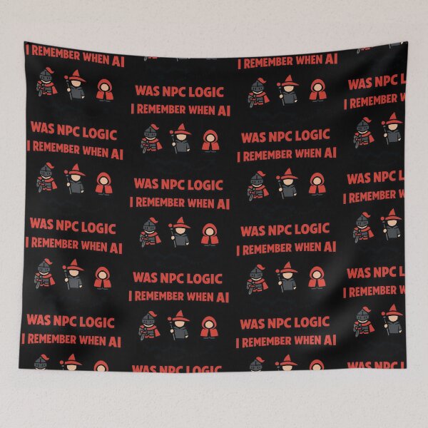 Item preview, I Remember When AI Was NPC Logic Funny Gaming Tech Humor Design designed and sold by TeeTimeTreasure.