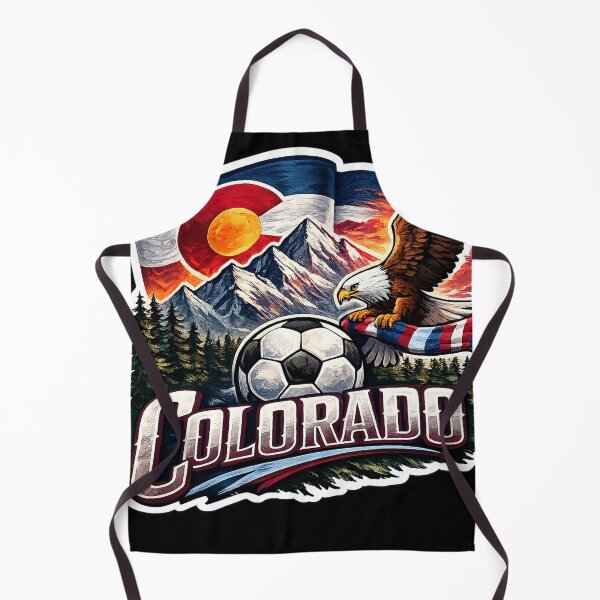 Item preview, Colorado Soccer Design Mountain Skyline Colorado Flag Football Fan Shirt Colorado Sports Gift USA Soccer Graphic Tee designed and sold by GarnerSupplyCo.