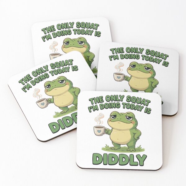 Item preview, Diddly Squat Frog Coffee Funny Lazy Tee designed and sold by TshirtsOnline-.