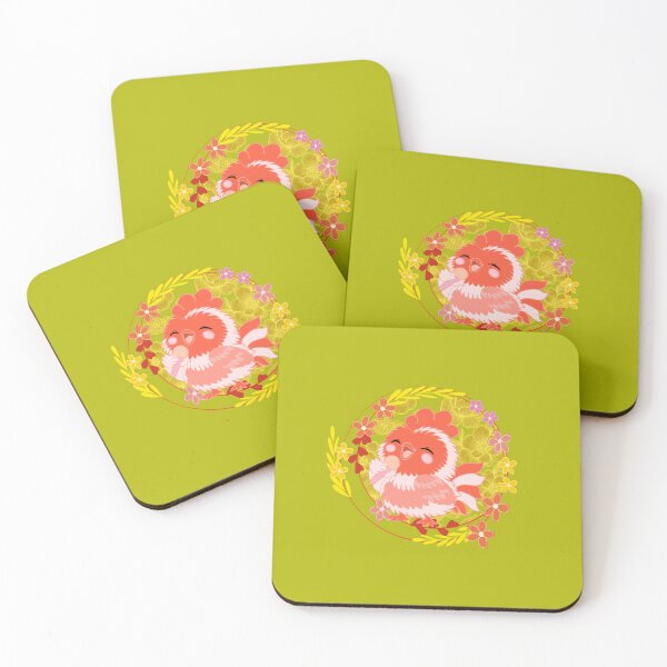 Item preview, Kawaii singing rooster – cute and cheerful illustration | colorful cute animal designed and sold by Herami.