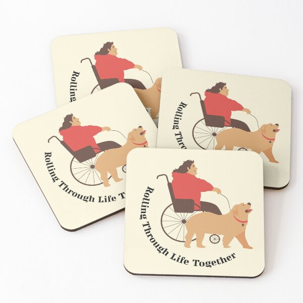 Item preview, Rolling Through Life Together – Wheelchair Dog Companion Inclusive Design designed and sold by Sachie's Studio.
