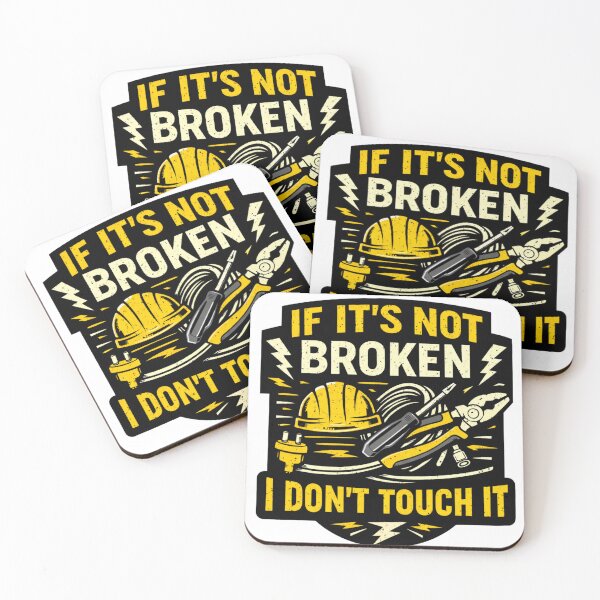 Item preview, If It’s Not Broken I Don’t Touch It Funny Electrician Shirt designed and sold by Drip5.