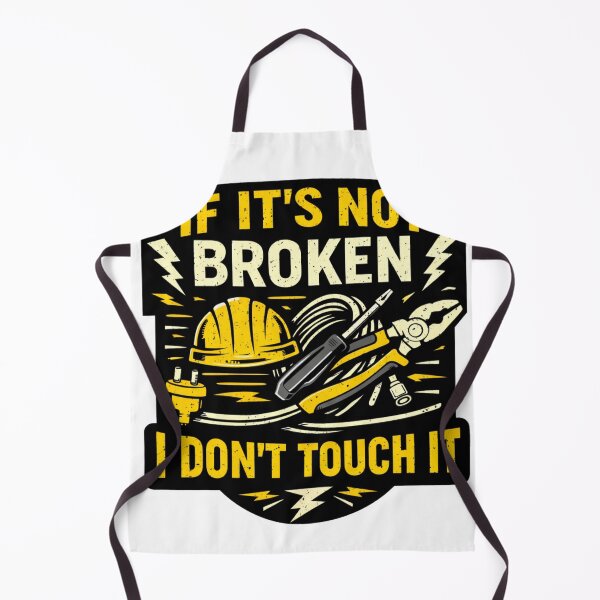 Item preview, If It’s Not Broken I Don’t Touch It Funny Electrician Shirt designed and sold by Drip5.