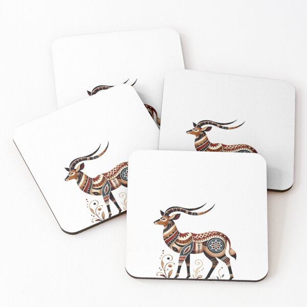 Item preview, Tribal Deer Art Boho Ethnic Animal Design designed and sold by Khatumeye.