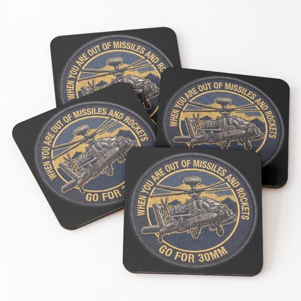 Item preview, AH-64 Apache Attack Helicopter 30mm Cannon Tactical Humor Emblem designed and sold by ArtDreams92.