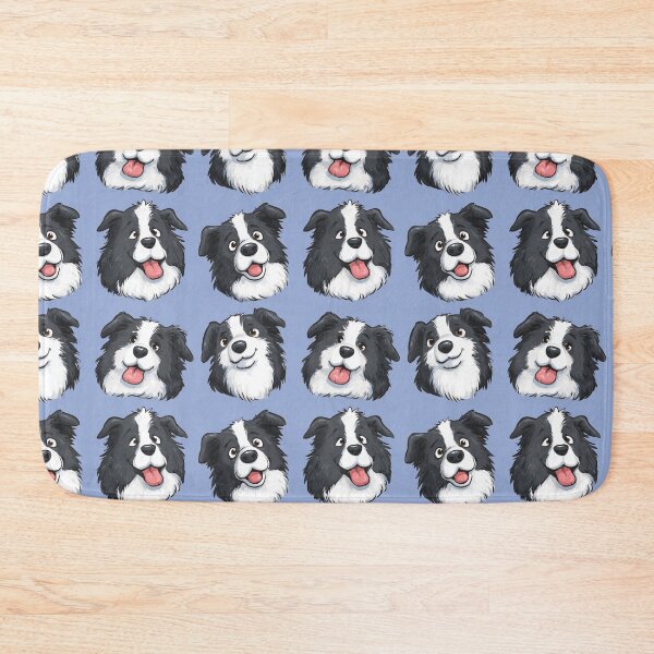 Item preview, Cute Border Collie Dog Faces Cartoon designed and sold by NicolasGlowArt.