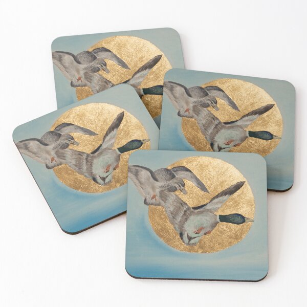 Item preview, Two Ducks Flying in the Sun designed and sold by Agnieszka Gajewska art.