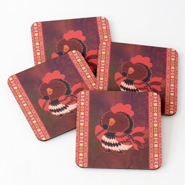 Item preview, Kawaii singing rooster – funny and cute illustration | animal singing with a microphone designed and sold by Herami.