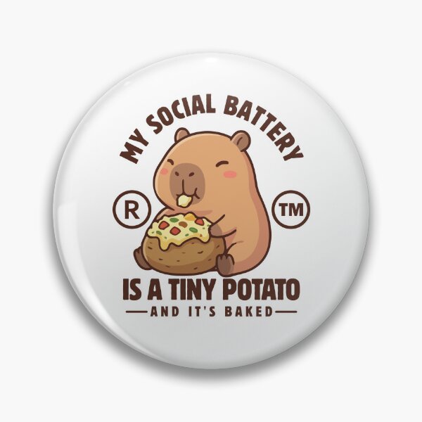 Item preview, My social battery is a tiny potato and it's baked designed and sold by Peerless-Prime.