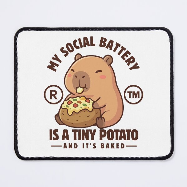 Item preview, My social battery is a tiny potato and it's baked designed and sold by Peerless-Prime.