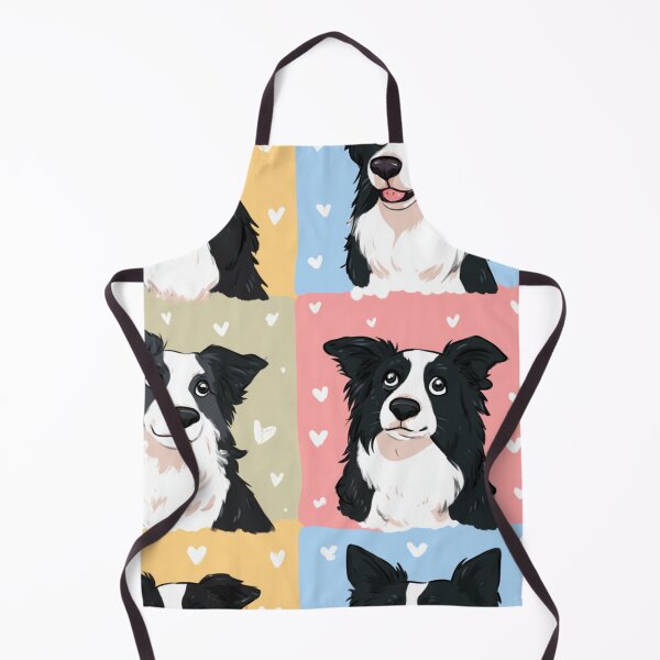 Item preview, Cute Border Collie Dog Lover Hearts Pattern designed and sold by NicolasGlowArt.